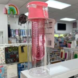 Personalised Pink Infuser Water Bottle 700ml