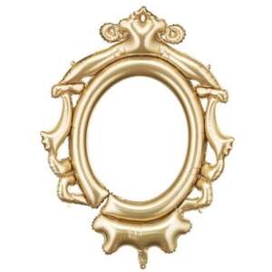 PartyDeco 48" Gold Frame Airfilled Photo Prop