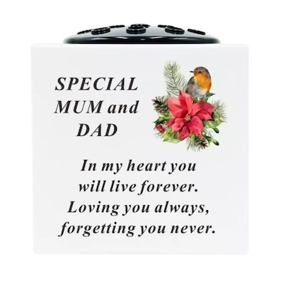 Special Mum & Dad Memorial Rose Bowl