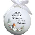Dear Grandad Memorial Christmas Bauble