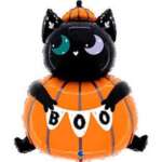 Grabo 34" Cat in the Pumpkin
