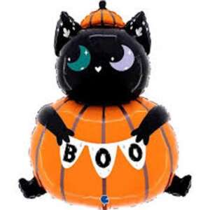 Grabo 34" Cat in the Pumpkin