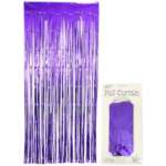 Oaktree Purple Foil Door Curtain 0.9m x 2.4m