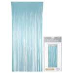 Oaktree Pastel Blue Foil Door Curtain 0.9m x 2.4m